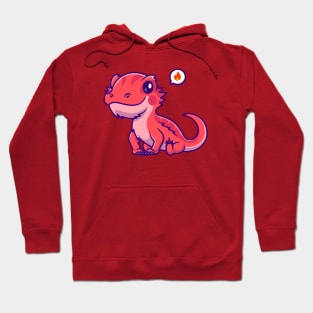 Cute Bearded Dragon Cartoon Hoodie